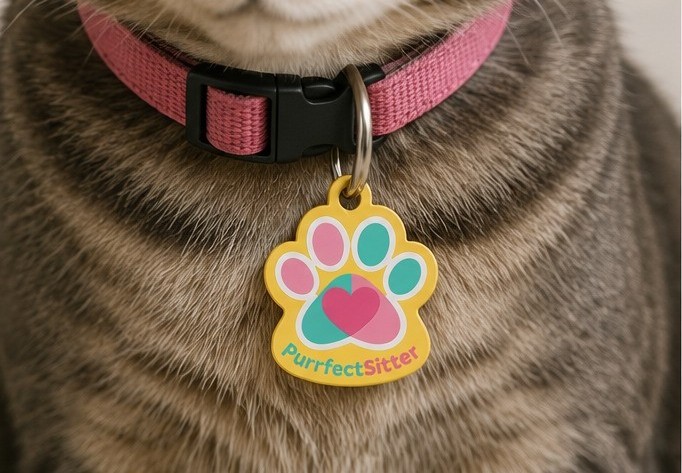 Médaille d'identification PurrfectSitter